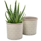Glasert potte (glazed pot) Tuscany grey