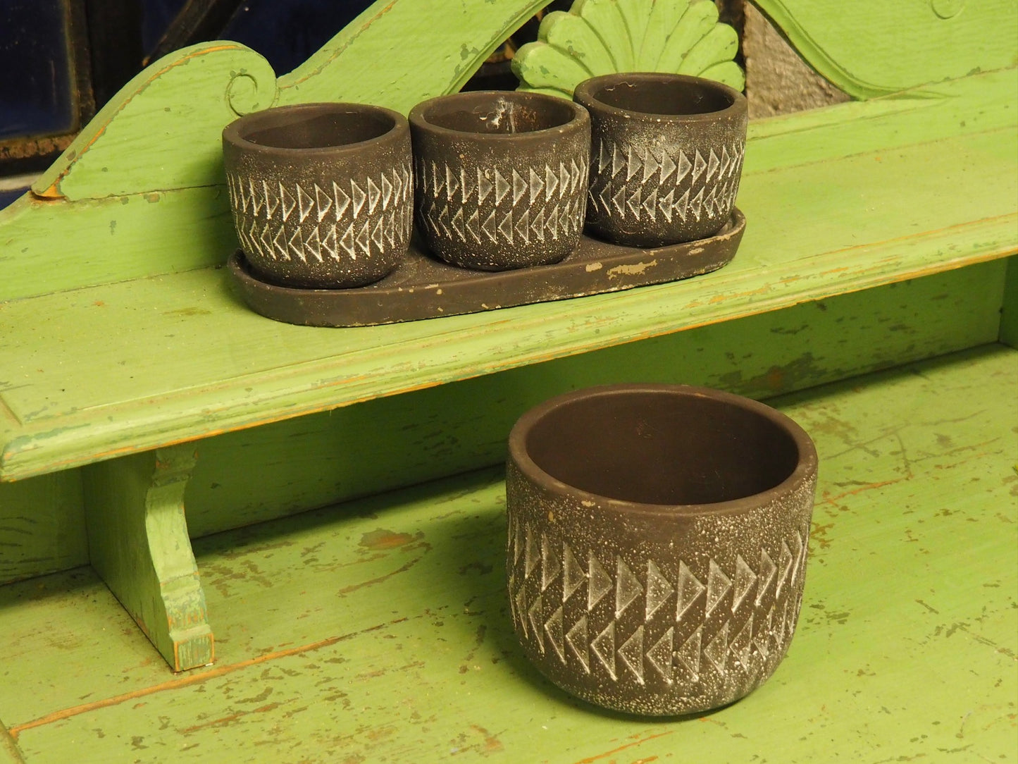 Potte (Stoneware pot) Aztec