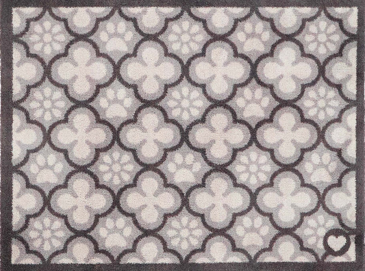 HR P Dørmatte - Paw print Moroccan tile