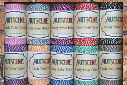 NS 100m Candy Twist Bakers Twine Cotton Spools 2/3 ply (2/3-trådet)